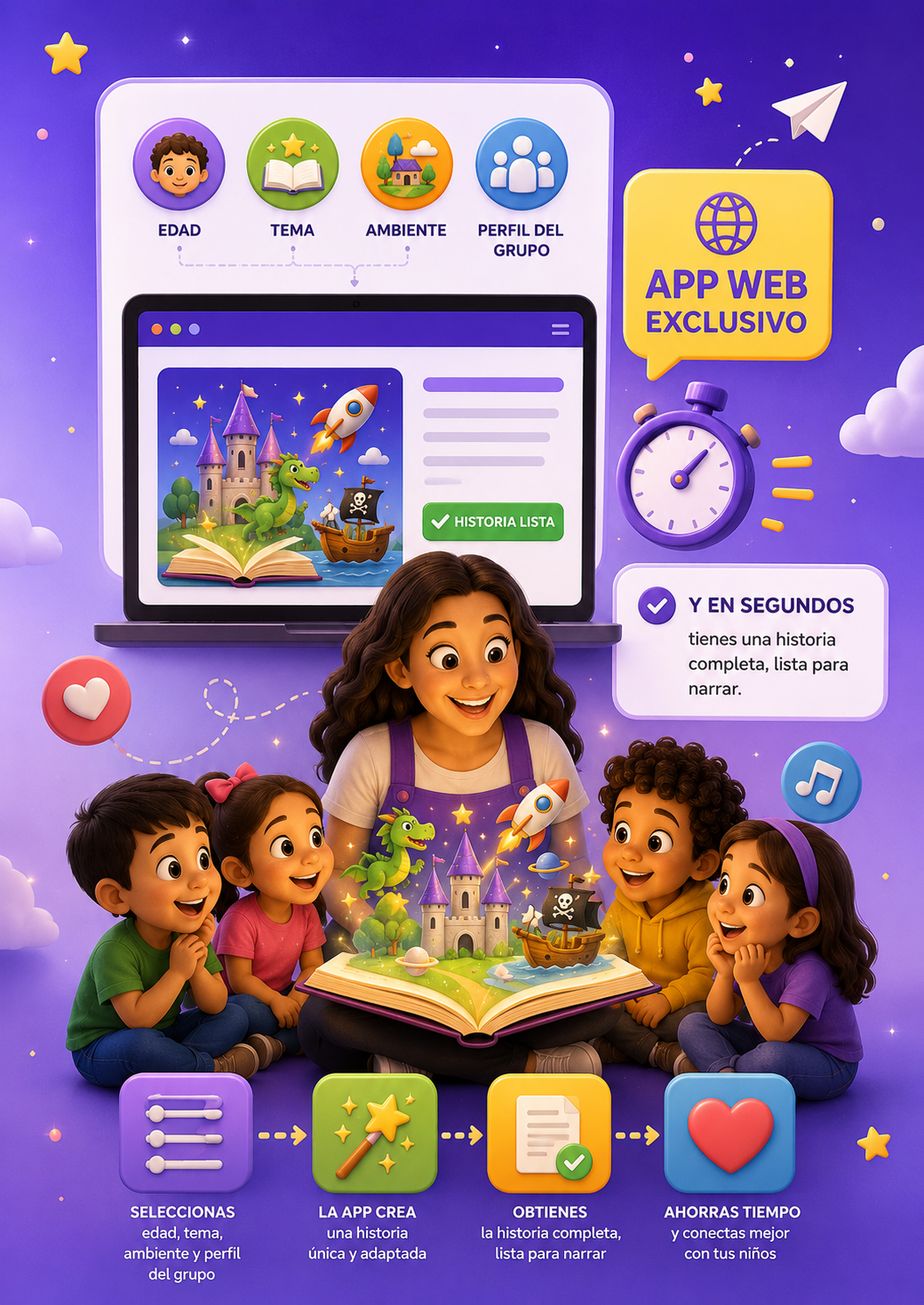 App Fábrica de Historias