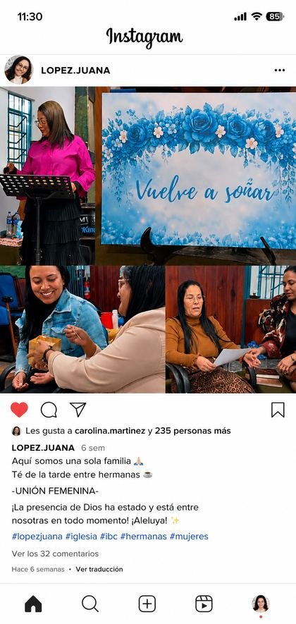 Publicación real de alumna del método — López Juana
