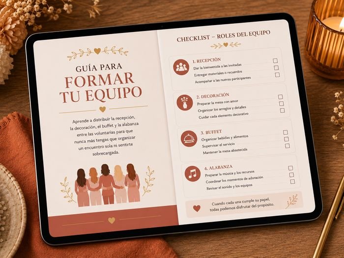 Mockup Guía de Formación de Equipo