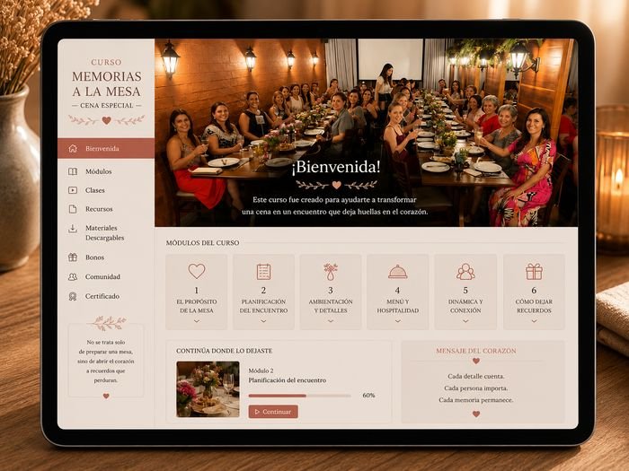 Mockup Curso Memorias en la Mesa – Cena